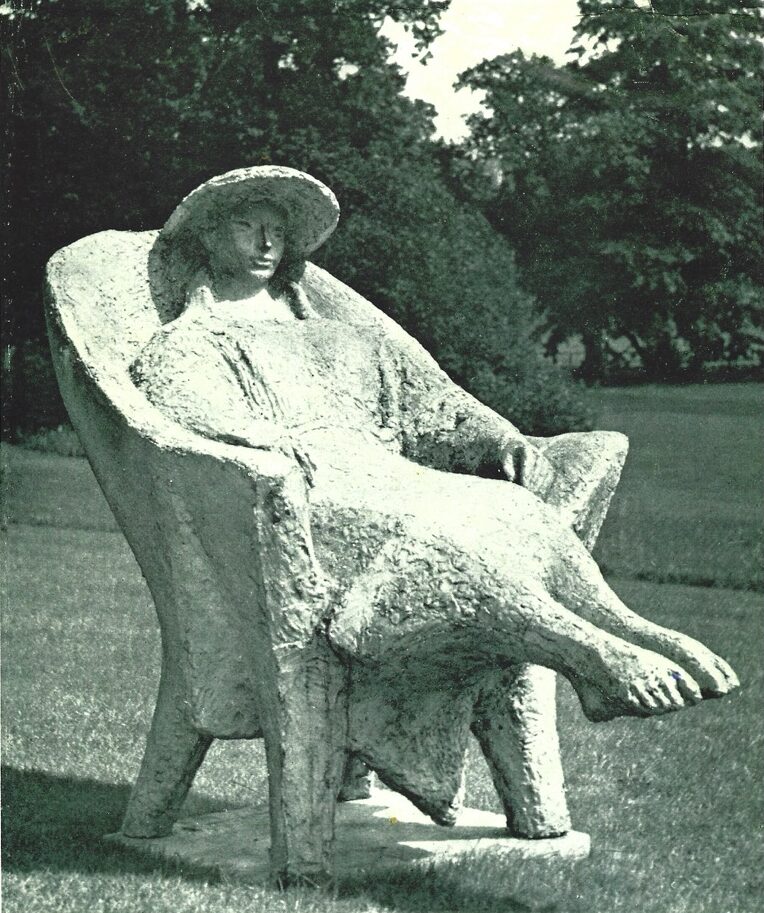 lady in a chair by ek van zanten