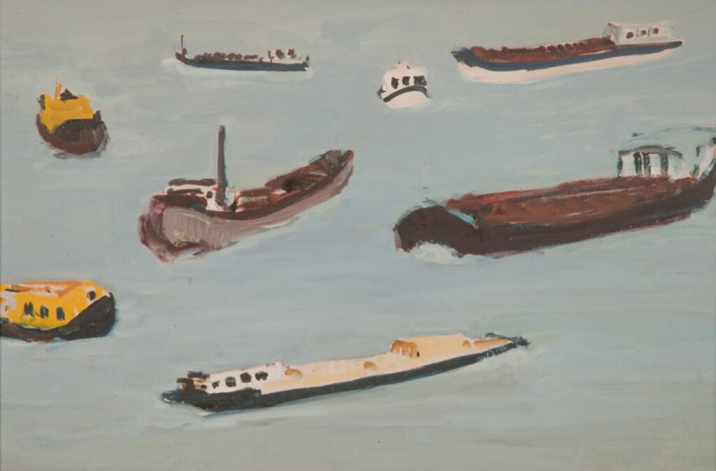 boots on the river meuse in amsterdam by annemarie eilers